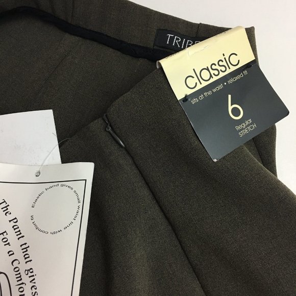 Tribella Classic Comfort Waist Dress Slacks - Picture 5 of 12